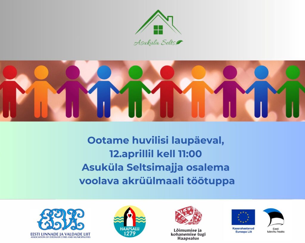 Lõimumise ja kohanemise tugi projekti raames toimub Asuküla seltsimajas voolava akrüülmaali töötuba