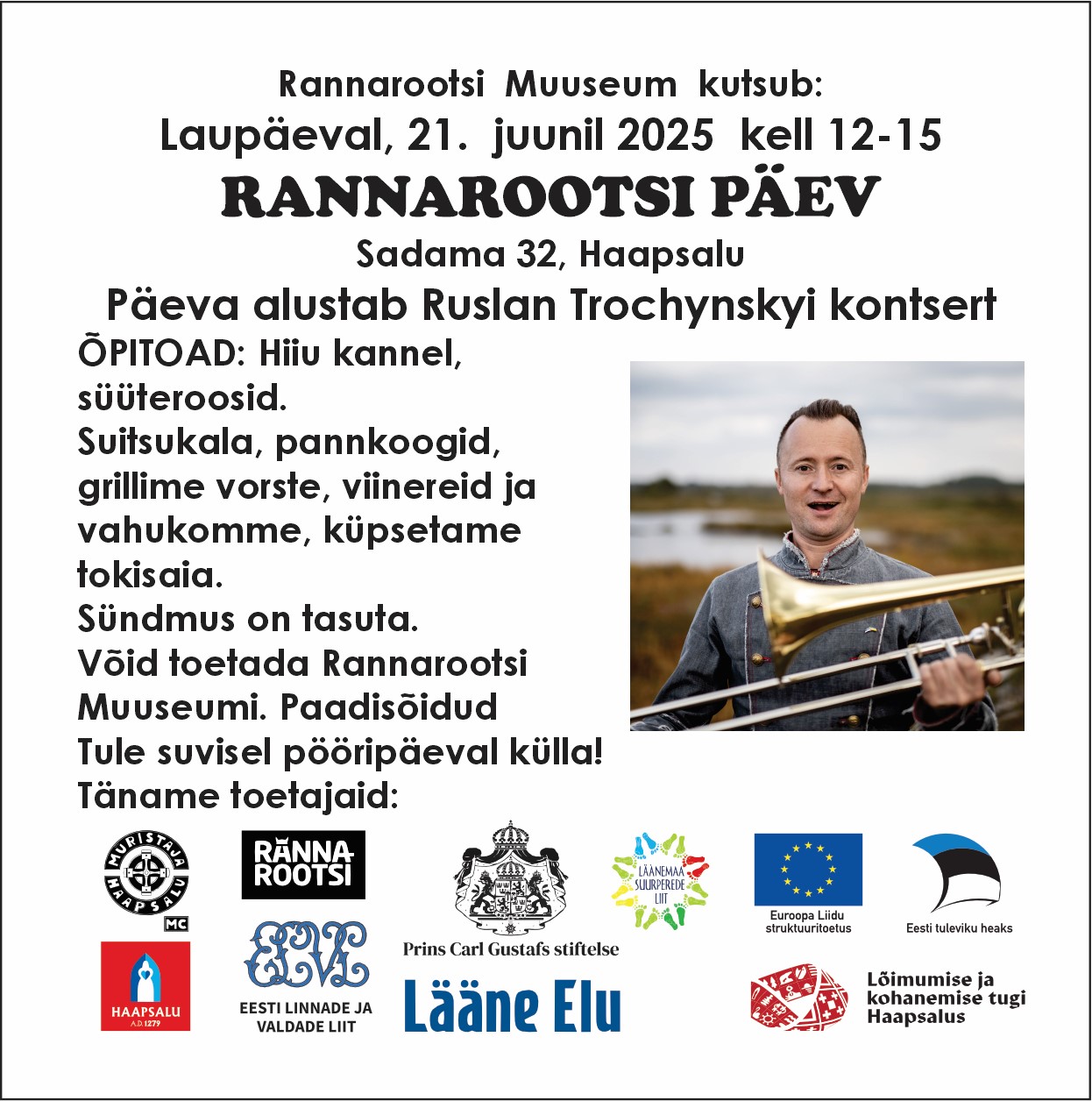 Rannarootsi päev Rannatootsi muuseumis, mida toetab ka Lõimumise ja kohanemise tugi Haapsalus