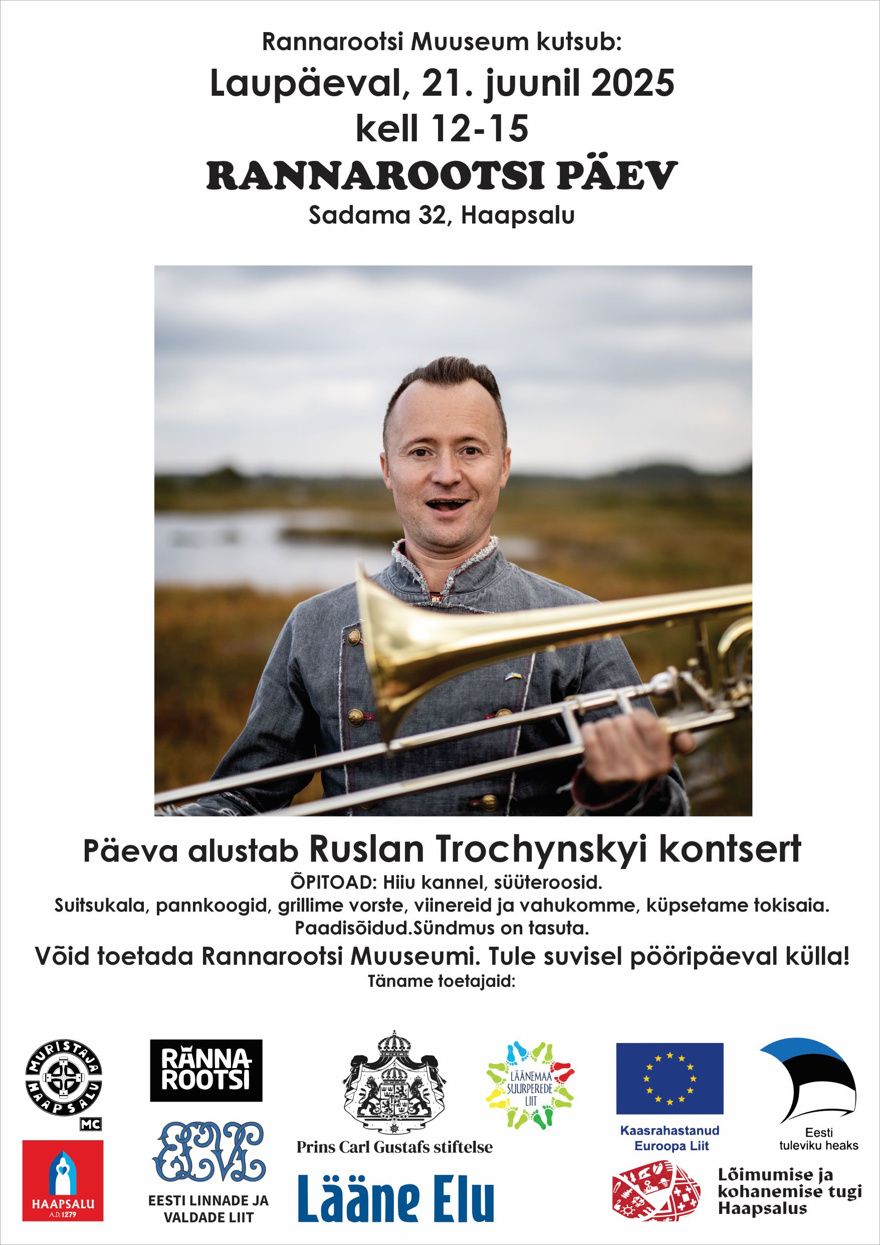 Lõimumise ja kohanemise tugi Haapsalus Rannarootsi päeva plakat