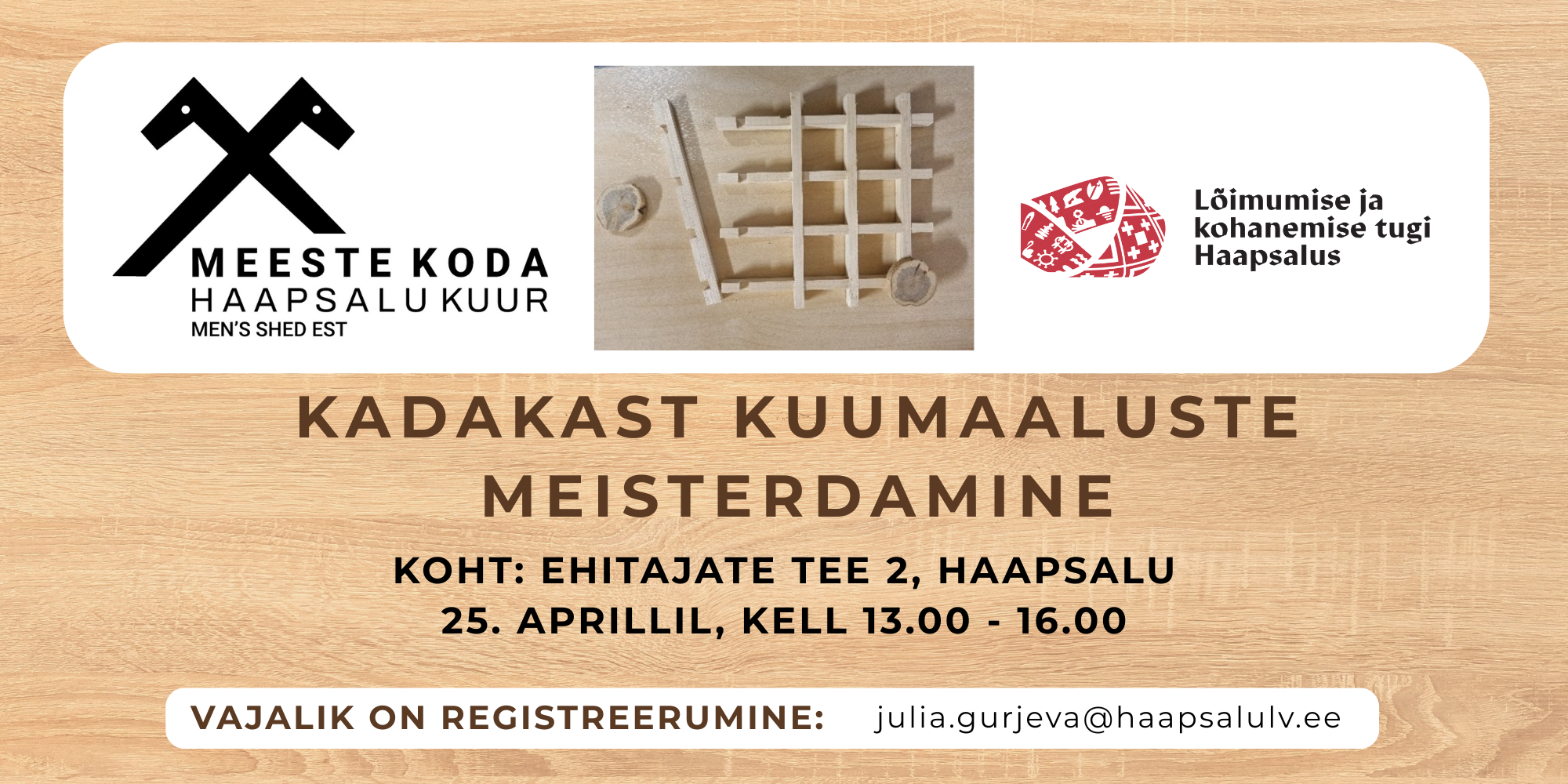 Kadakast kuumaaluste meisterdamine Haapsalus käsitöö töötoas, projekti Lõimumise ja kohanemise tugi Haapsalus raames