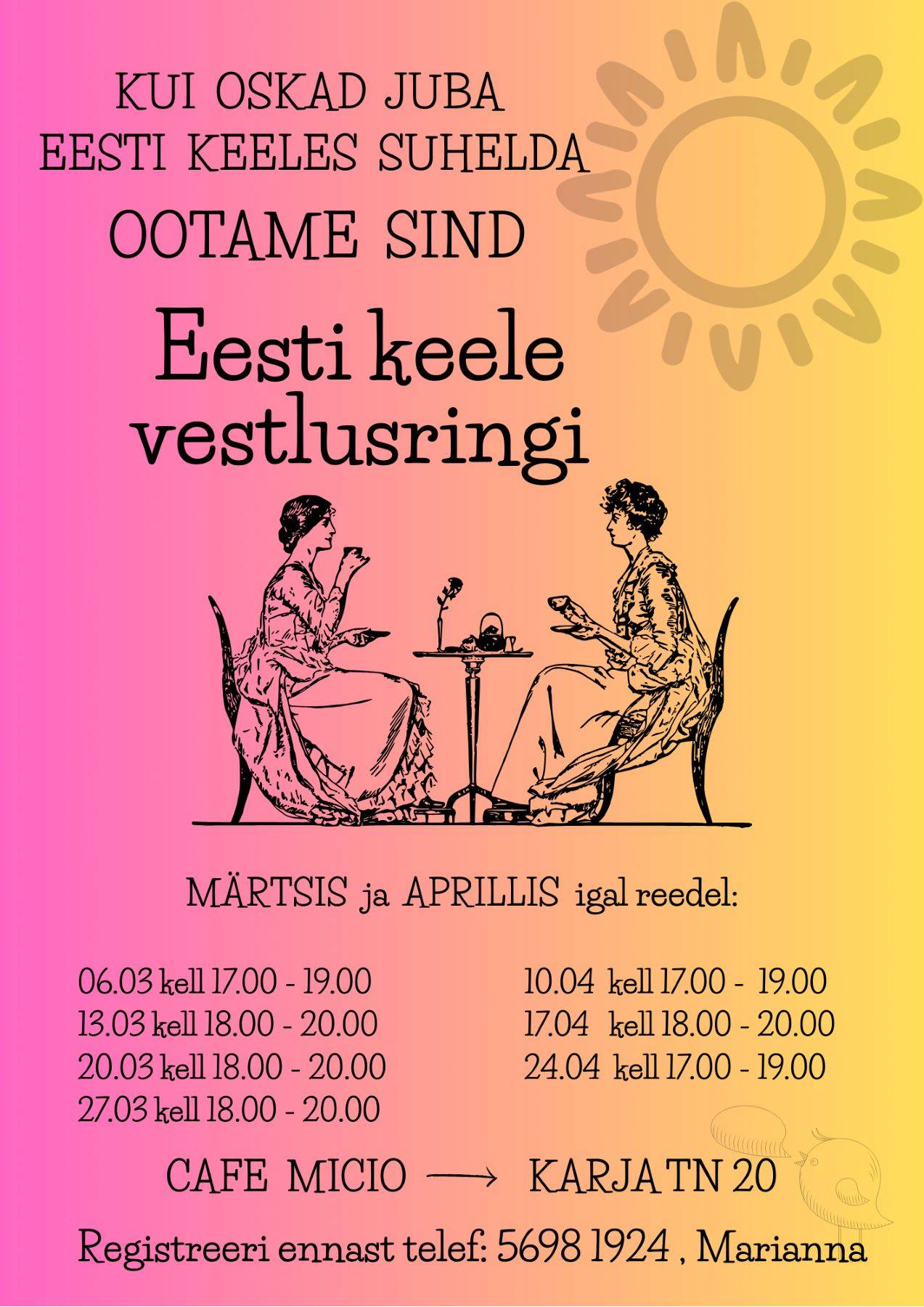 Eesti keele õppe vestlusringid Haapsalus