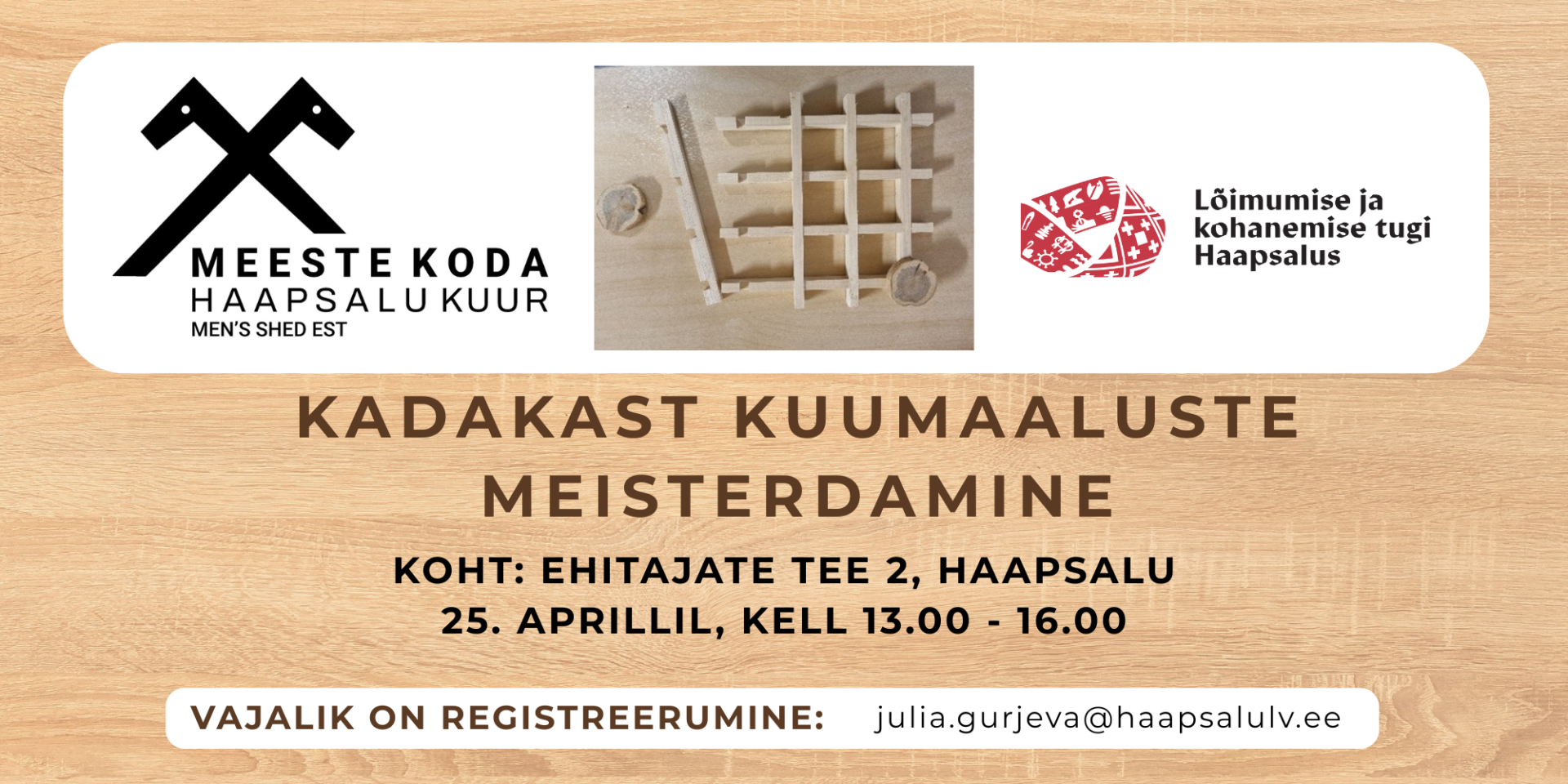 kadakast kuumaaluste meisterdamise töötuba Haapsalus