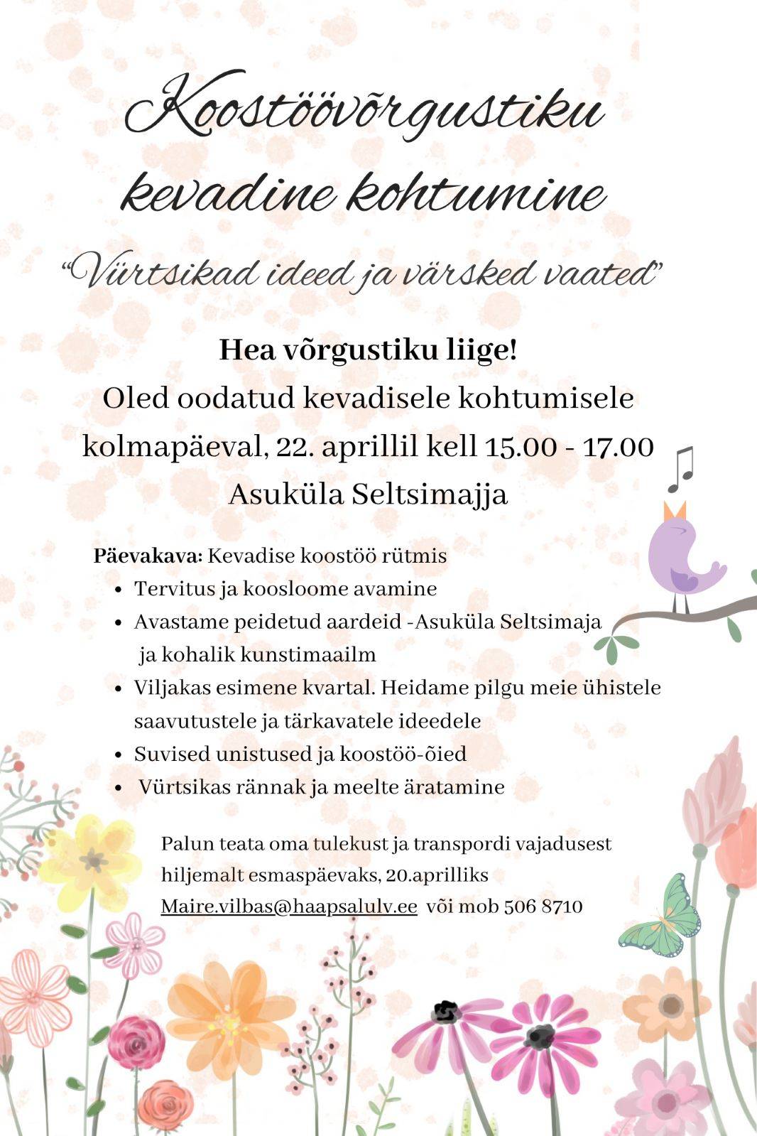 inspireeriv kogukonna kohtumine Haapsalus uued ideed koostöövõimalused ja aktiivne võrgustumine